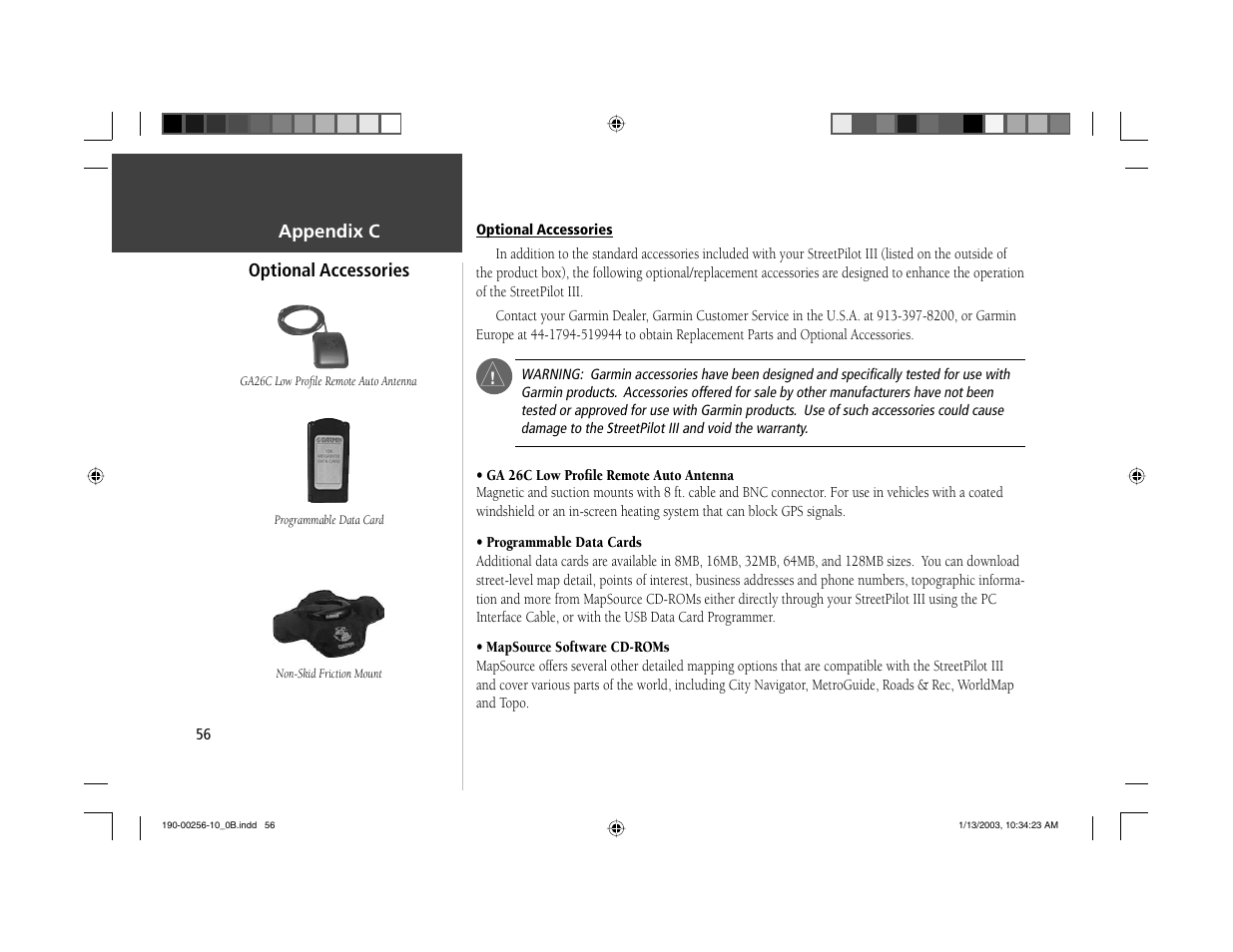 Garmin StreetPilot III User Manual | Page 58 / 74