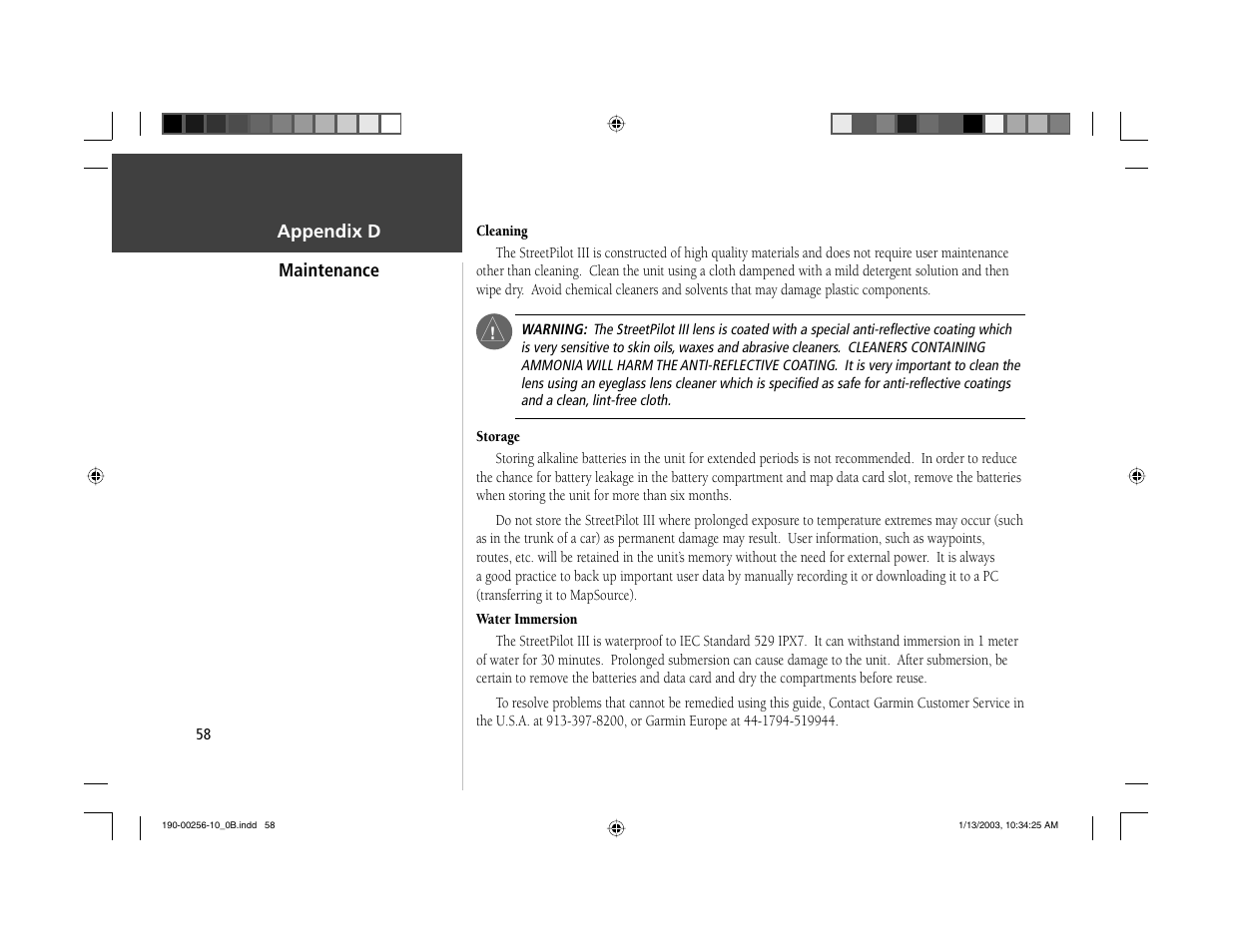 Garmin StreetPilot III User Manual | Page 60 / 74