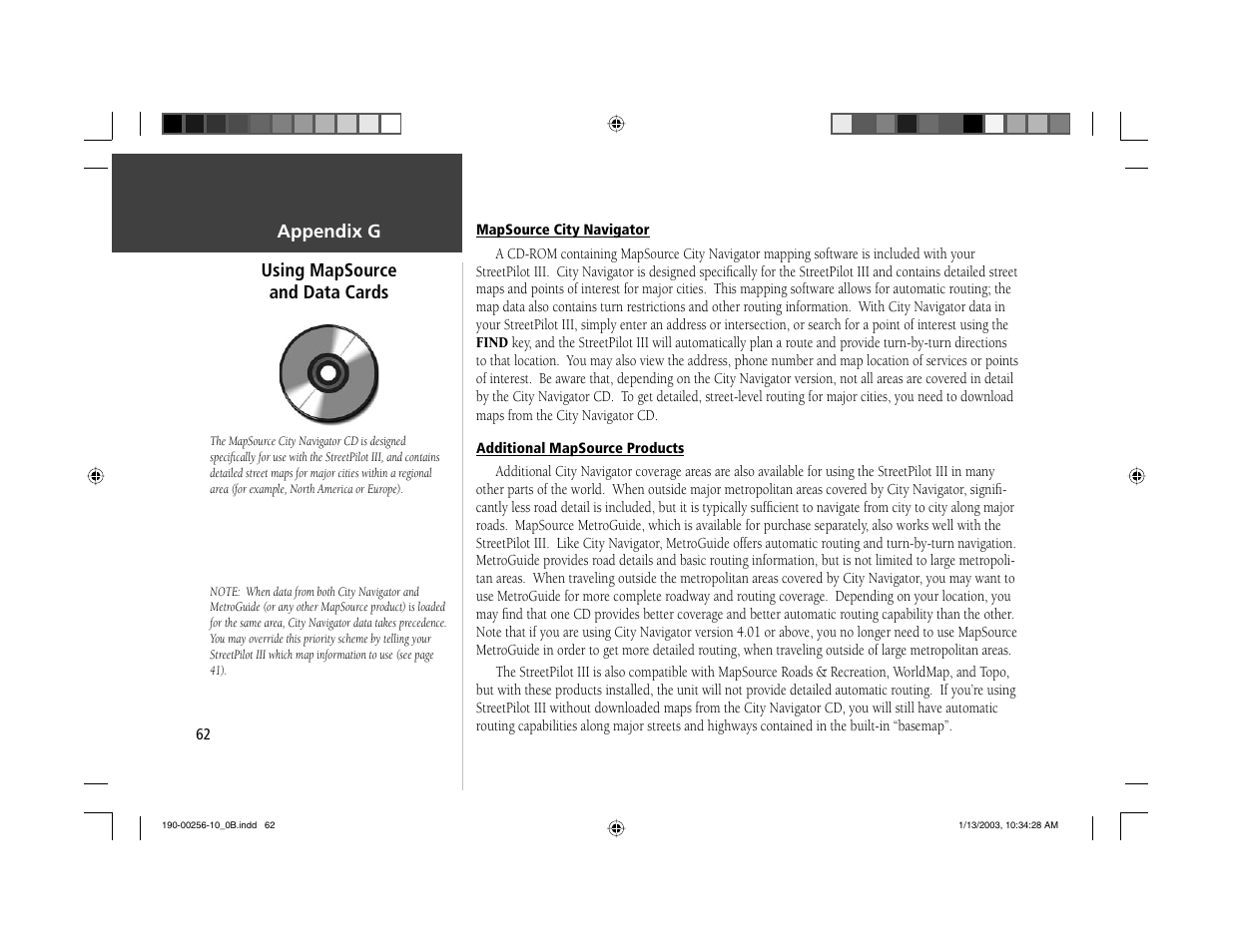 Garmin StreetPilot III User Manual | Page 64 / 74