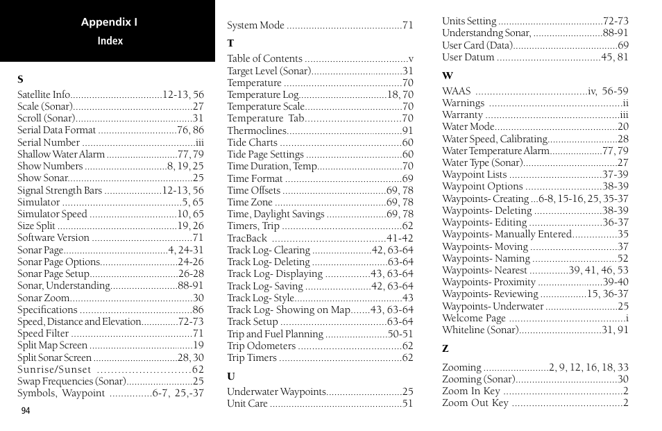 Garmin GPSMAP 2006C User Manual | Page 103 / 104