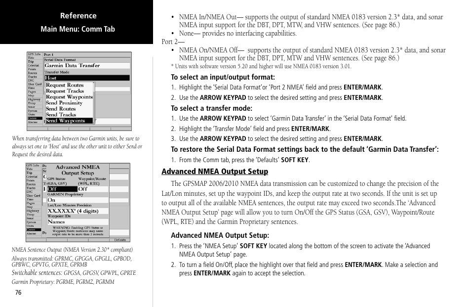 Garmin GPSMAP 2006C User Manual | Page 85 / 104