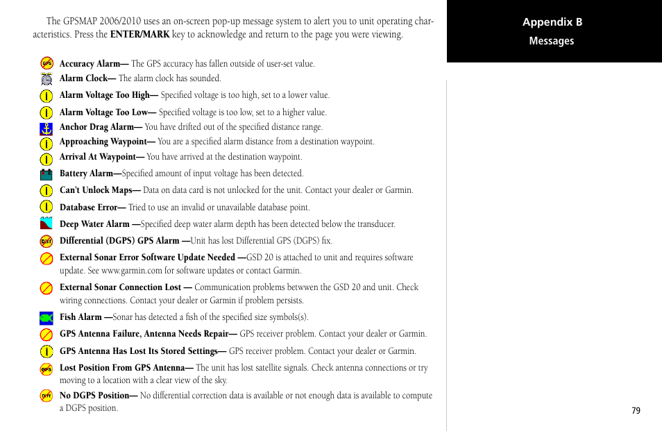 Garmin GPSMAP 2006C User Manual | Page 88 / 104