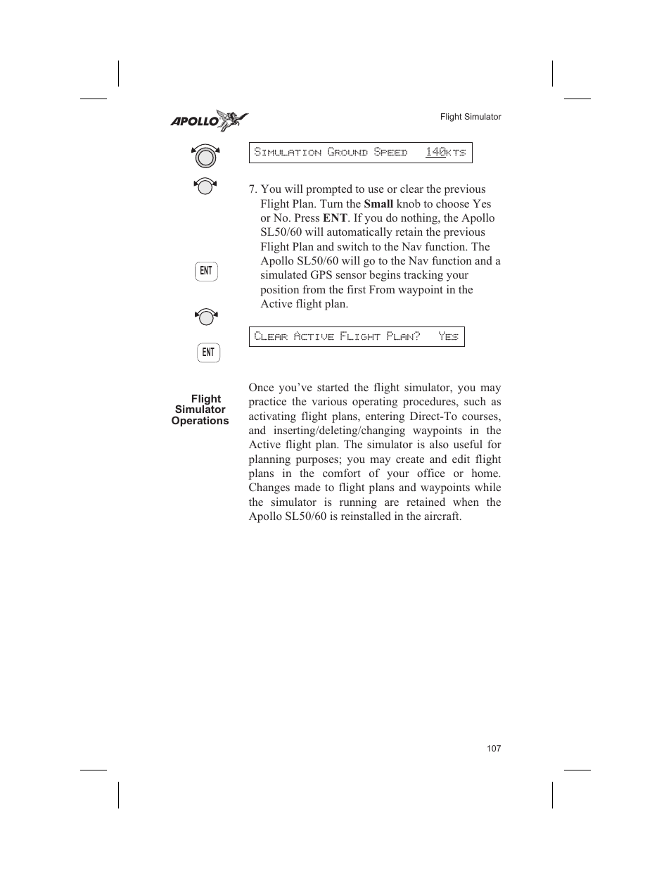 Operation 107 | Garmin SL60 User Manual | Page 117 / 134