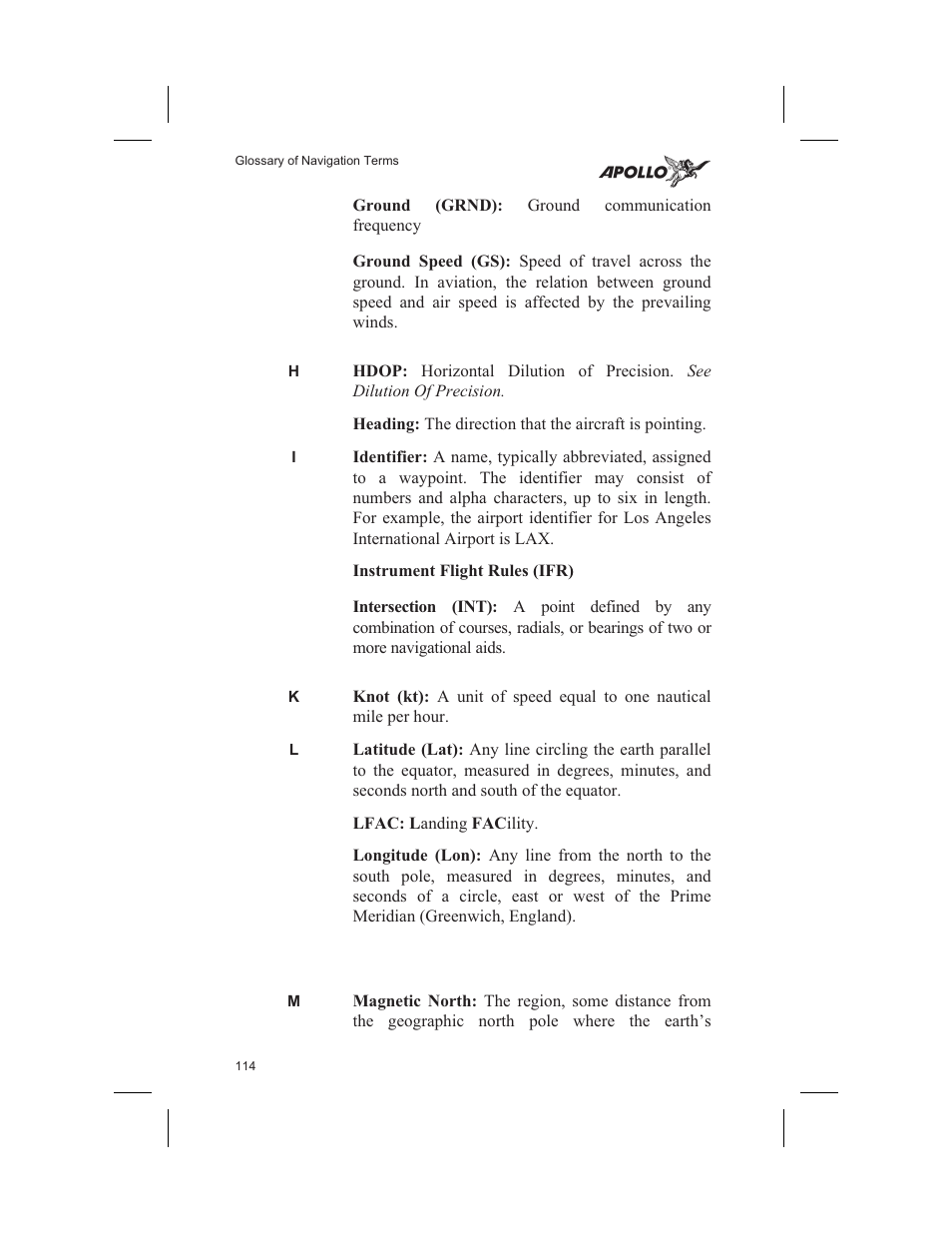 Garmin SL60 User Manual | Page 124 / 134