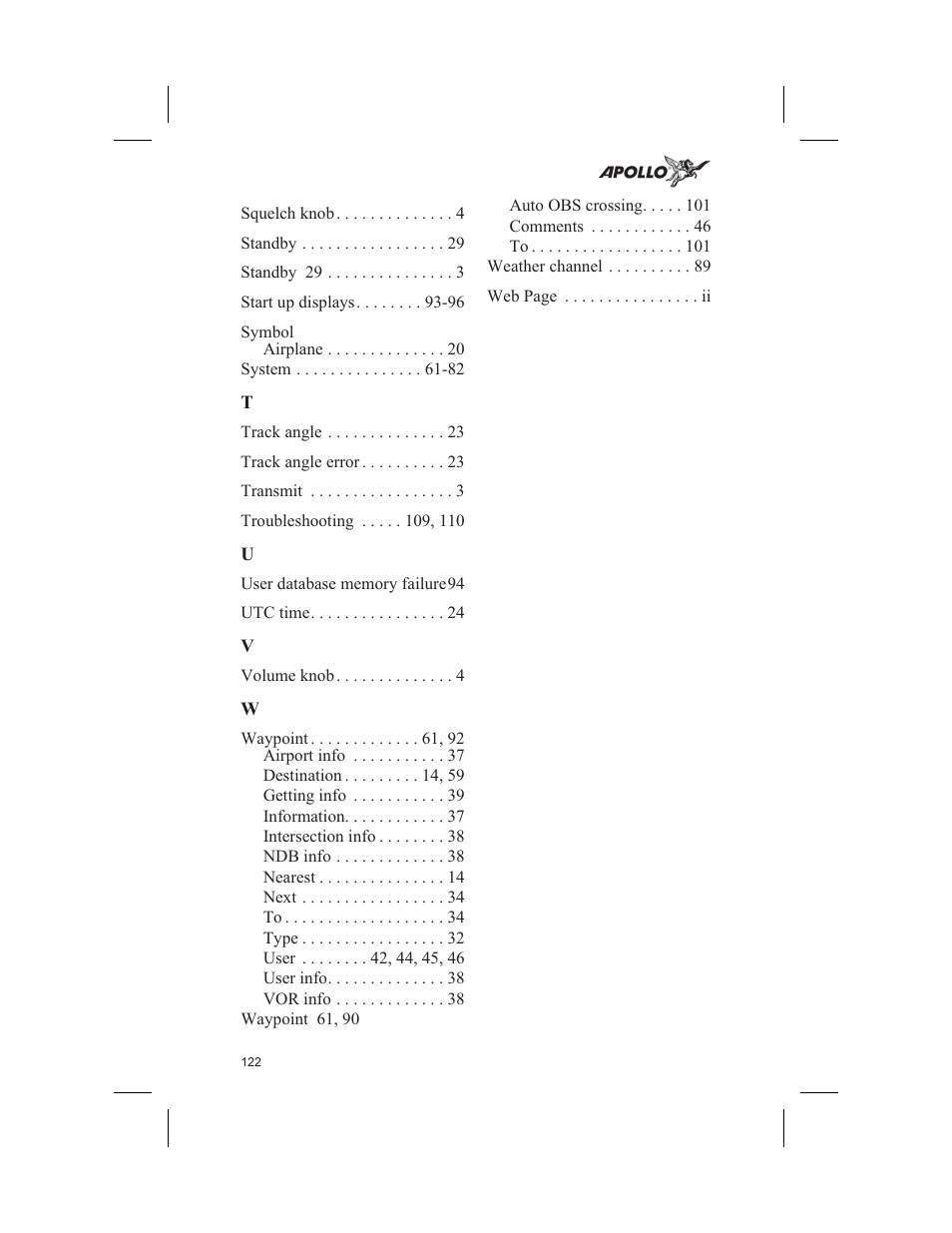 Garmin SL60 User Manual | Page 132 / 134