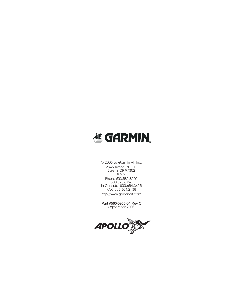 Garmin SL60 User Manual | Page 134 / 134