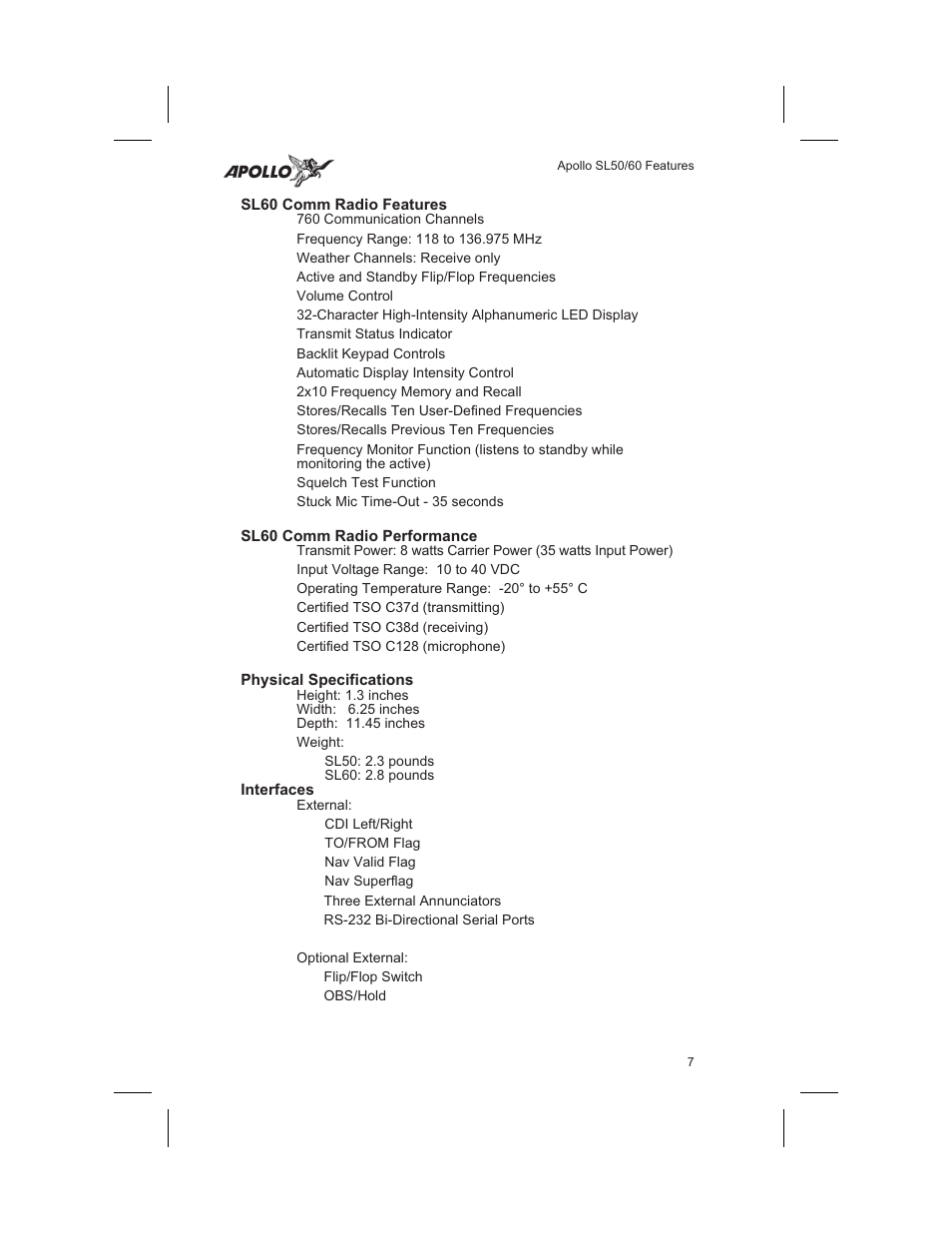 Garmin SL60 User Manual | Page 17 / 134