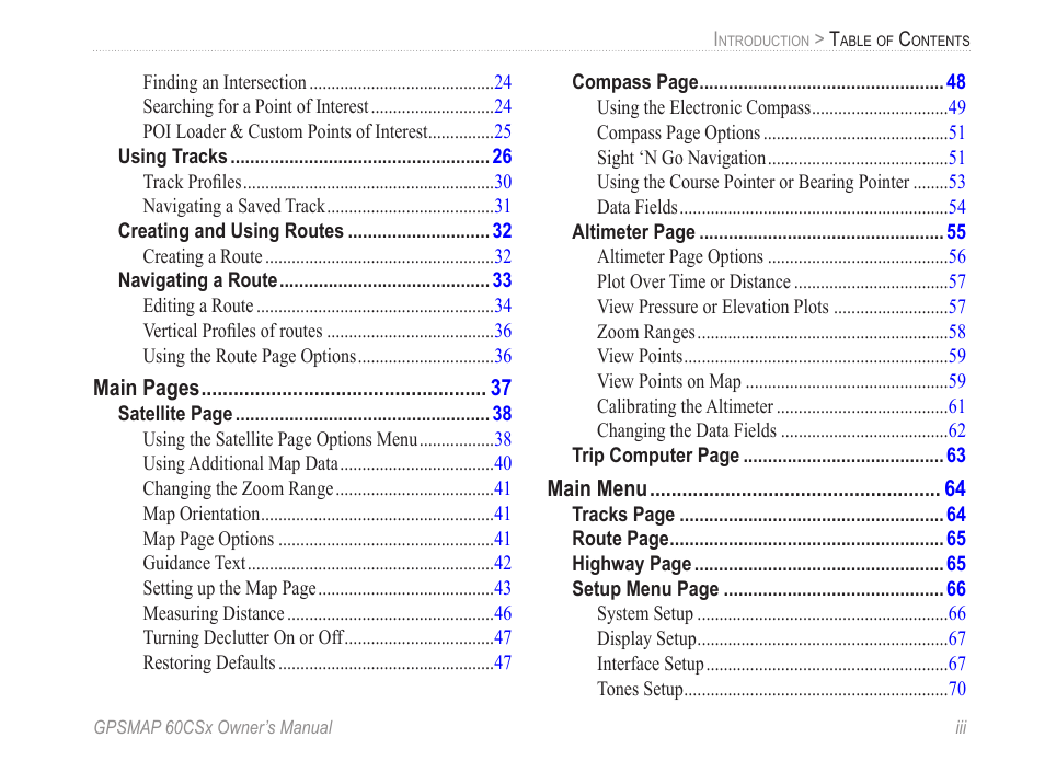 Garmin GPSMAP 60CSx User Manual | Page 5 / 116