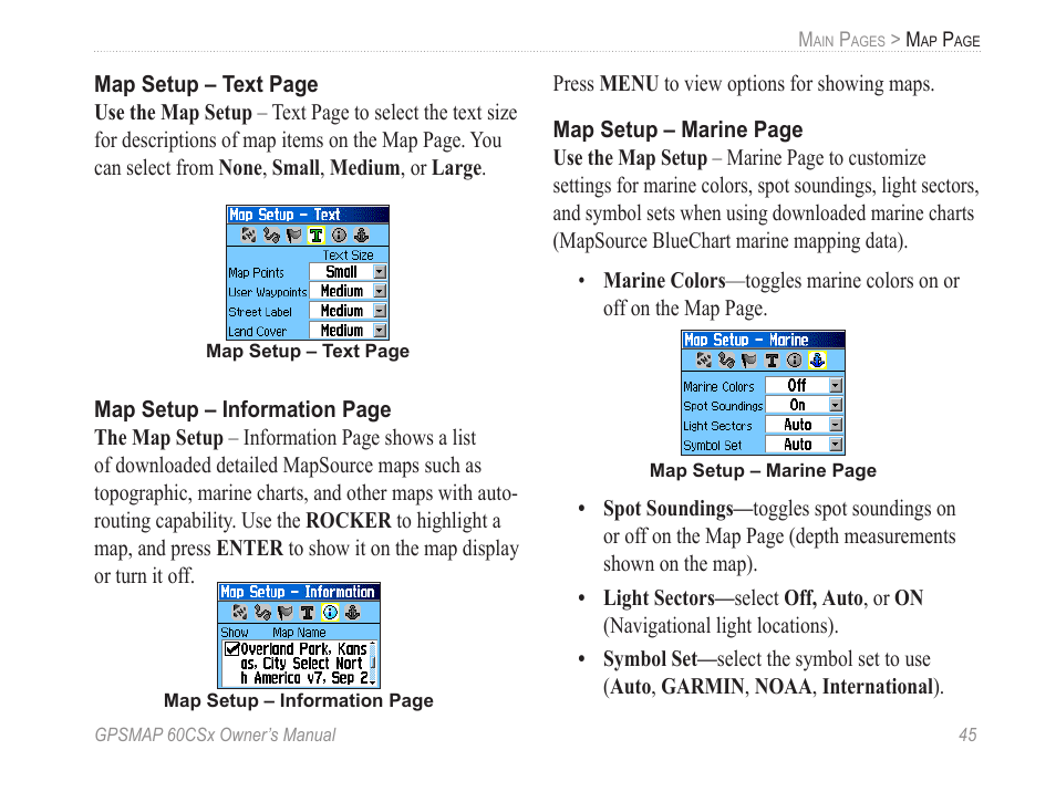 Garmin GPSMAP 60CSx User Manual | Page 55 / 116