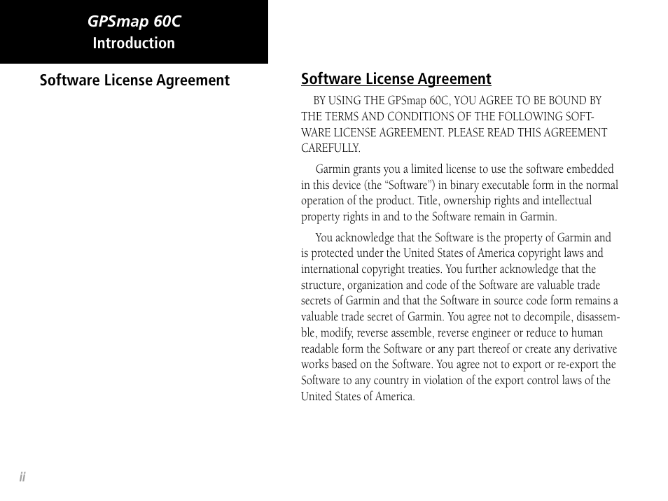 Garmin GPSMAP 60C User Manual | Page 4 / 96