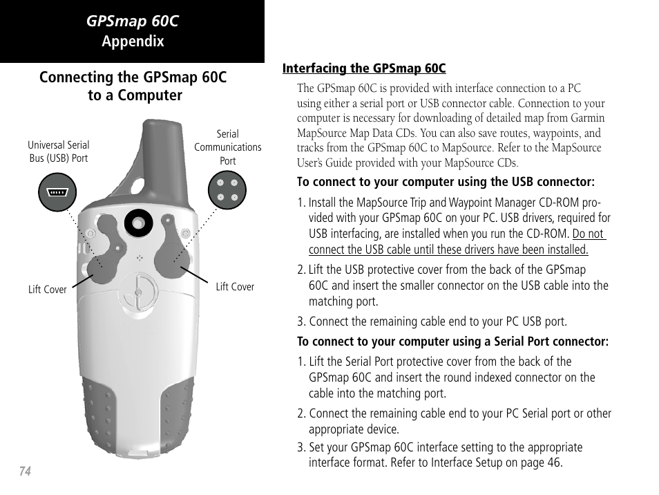 Garmin GPSMAP 60C User Manual | Page 84 / 96