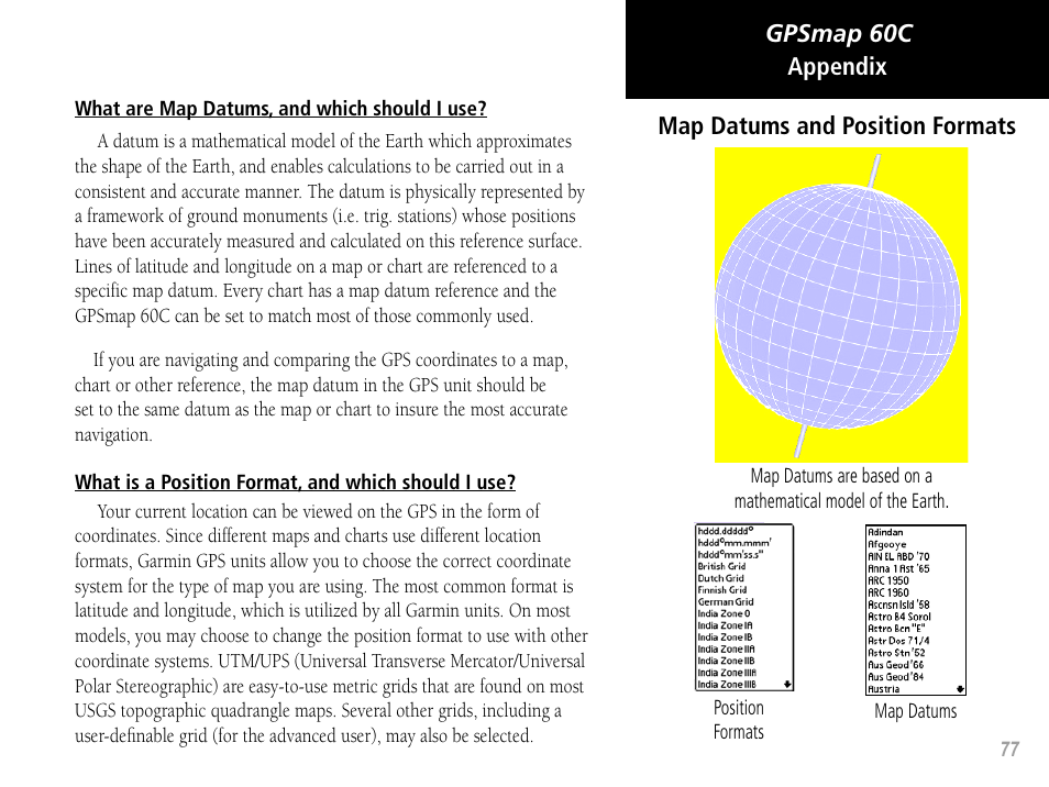 Garmin GPSMAP 60C User Manual | Page 87 / 96