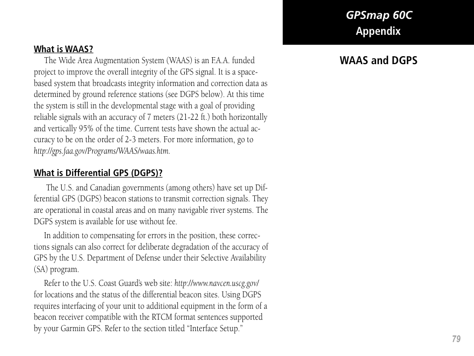 Garmin GPSMAP 60C User Manual | Page 89 / 96