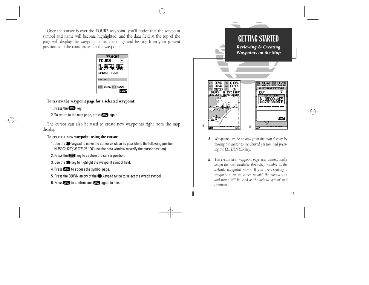 Getting started | Garmin GPSMAP 130 User Manual | Page 21 / 94