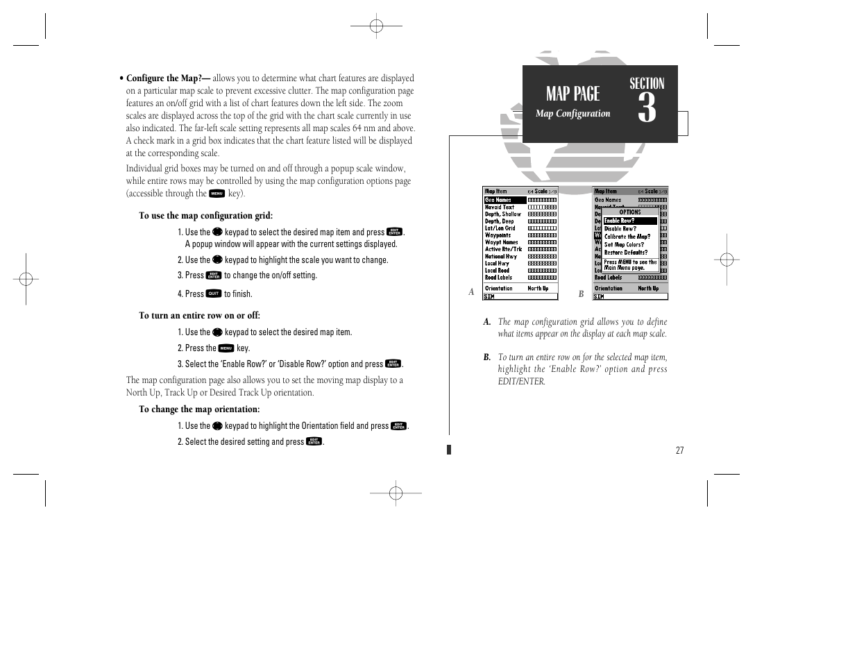 Map page | Garmin GPSMAP 130 User Manual | Page 37 / 94