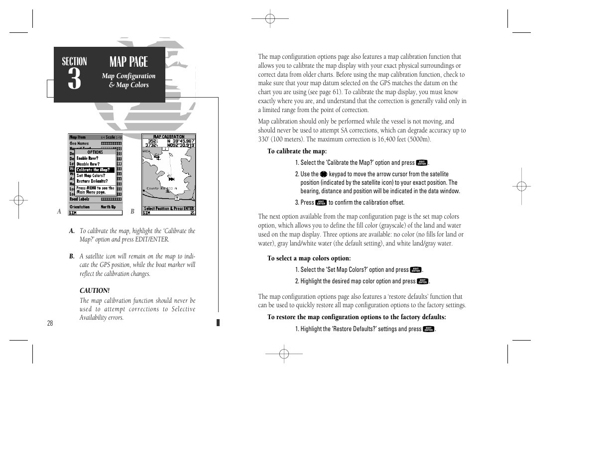 Map page | Garmin GPSMAP 130 User Manual | Page 38 / 94