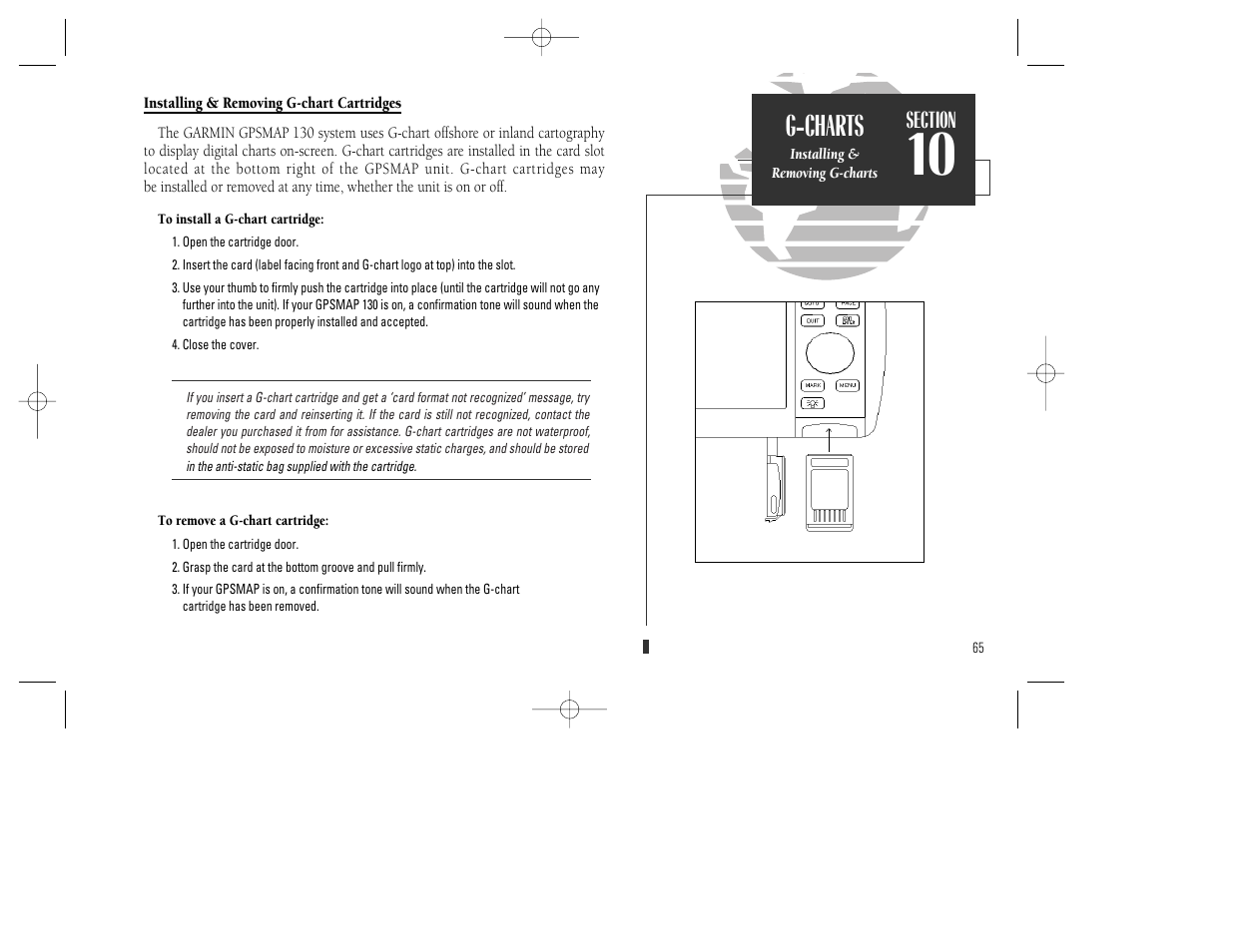 G-charts | Garmin GPSMAP 130 User Manual | Page 75 / 94