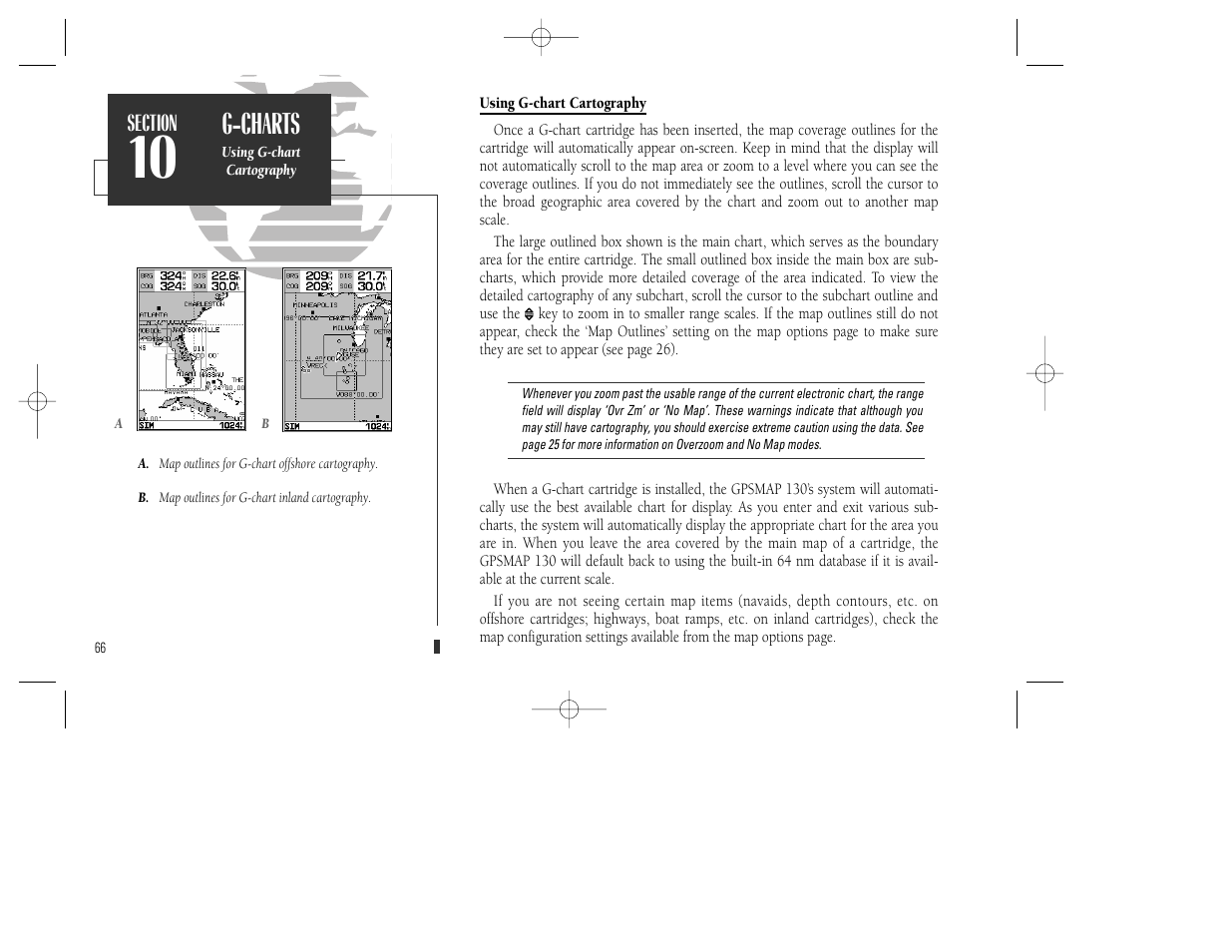 G-charts | Garmin GPSMAP 130 User Manual | Page 76 / 94