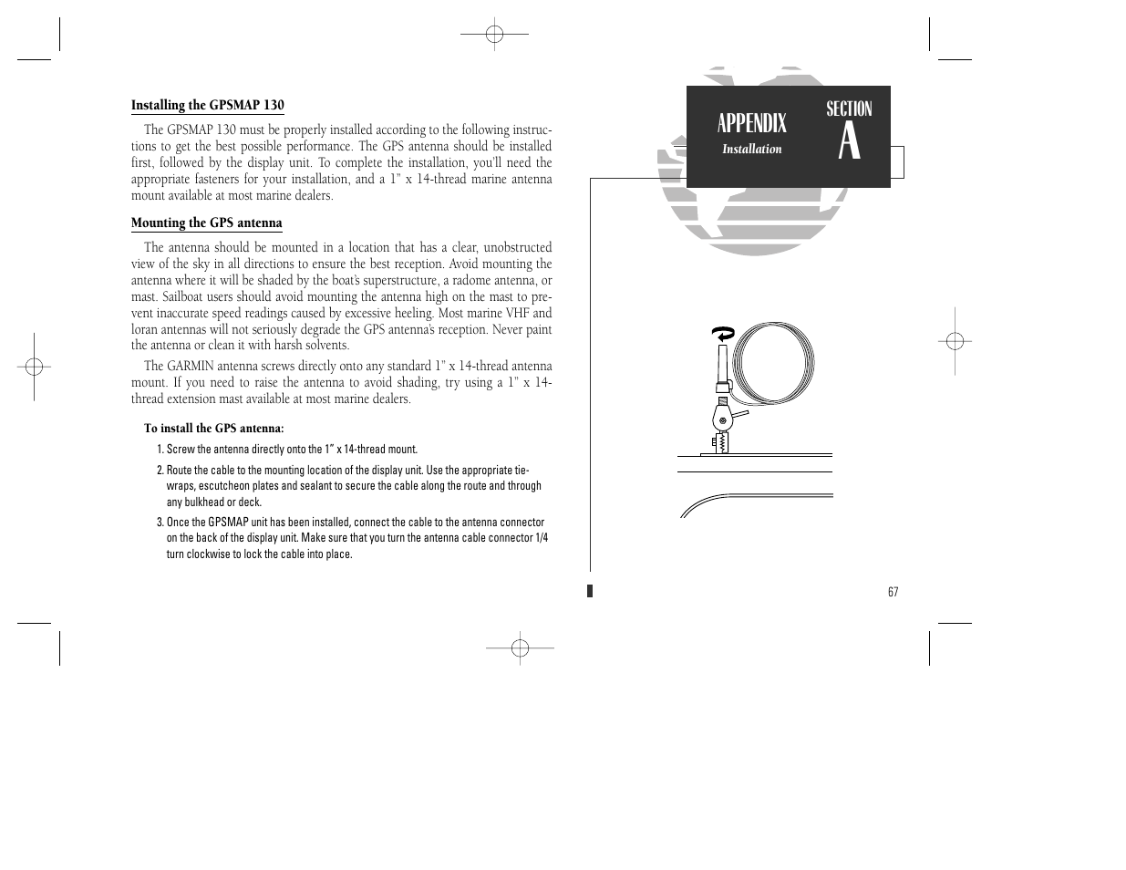 Appendix | Garmin GPSMAP 130 User Manual | Page 77 / 94