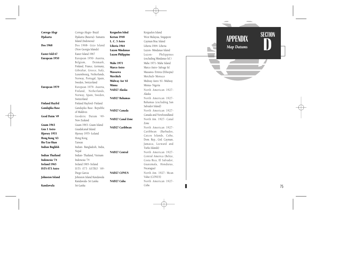 Appendix | Garmin GPSMAP 130 User Manual | Page 85 / 94