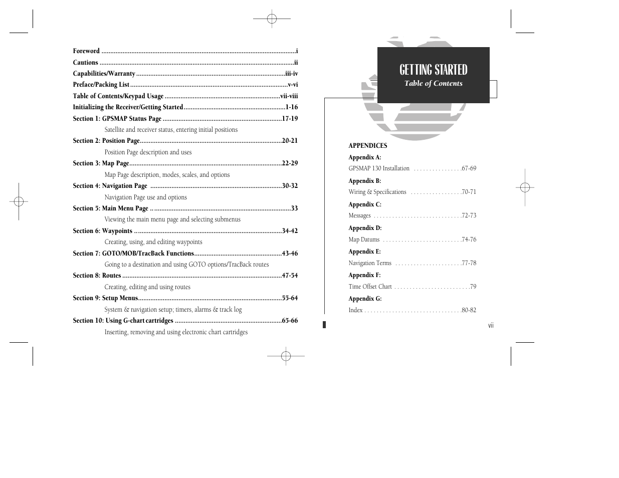 Getting started | Garmin GPSMAP 130 User Manual | Page 9 / 94