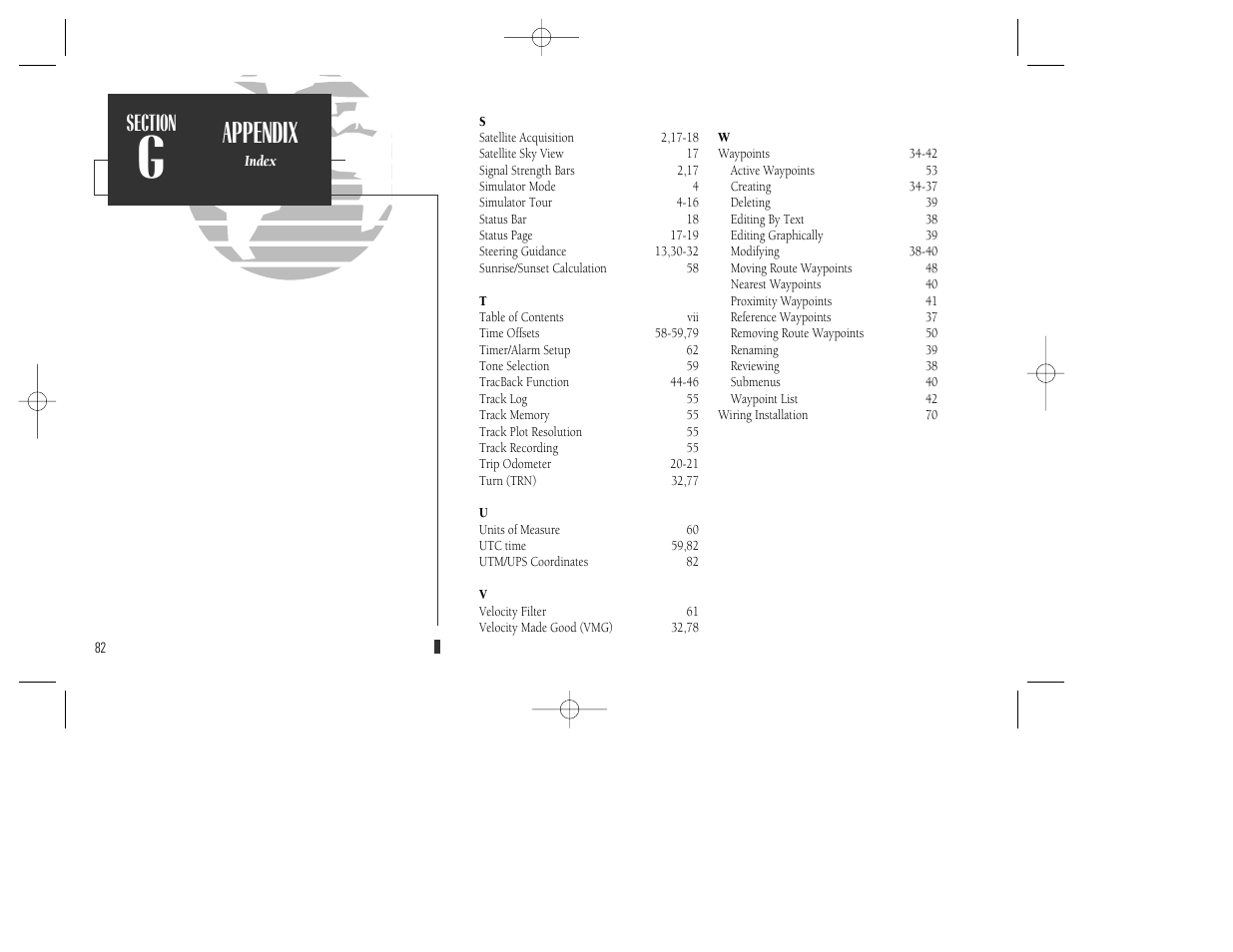 Appendix | Garmin GPSMAP 130 User Manual | Page 92 / 94