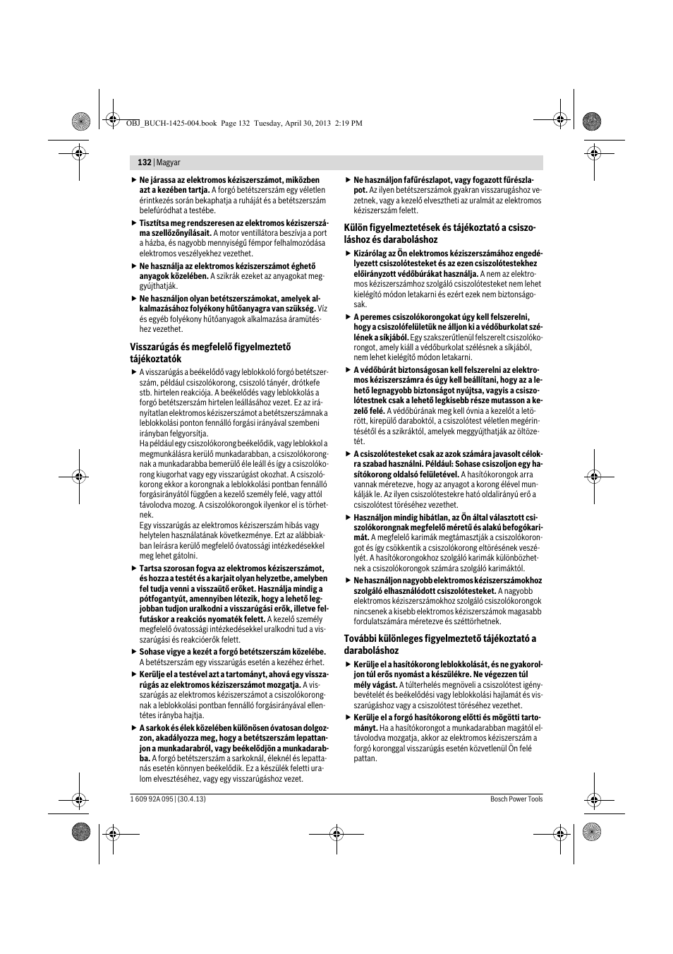 Bosch GWS 9-125 Professional User Manual | Page 132 / 270