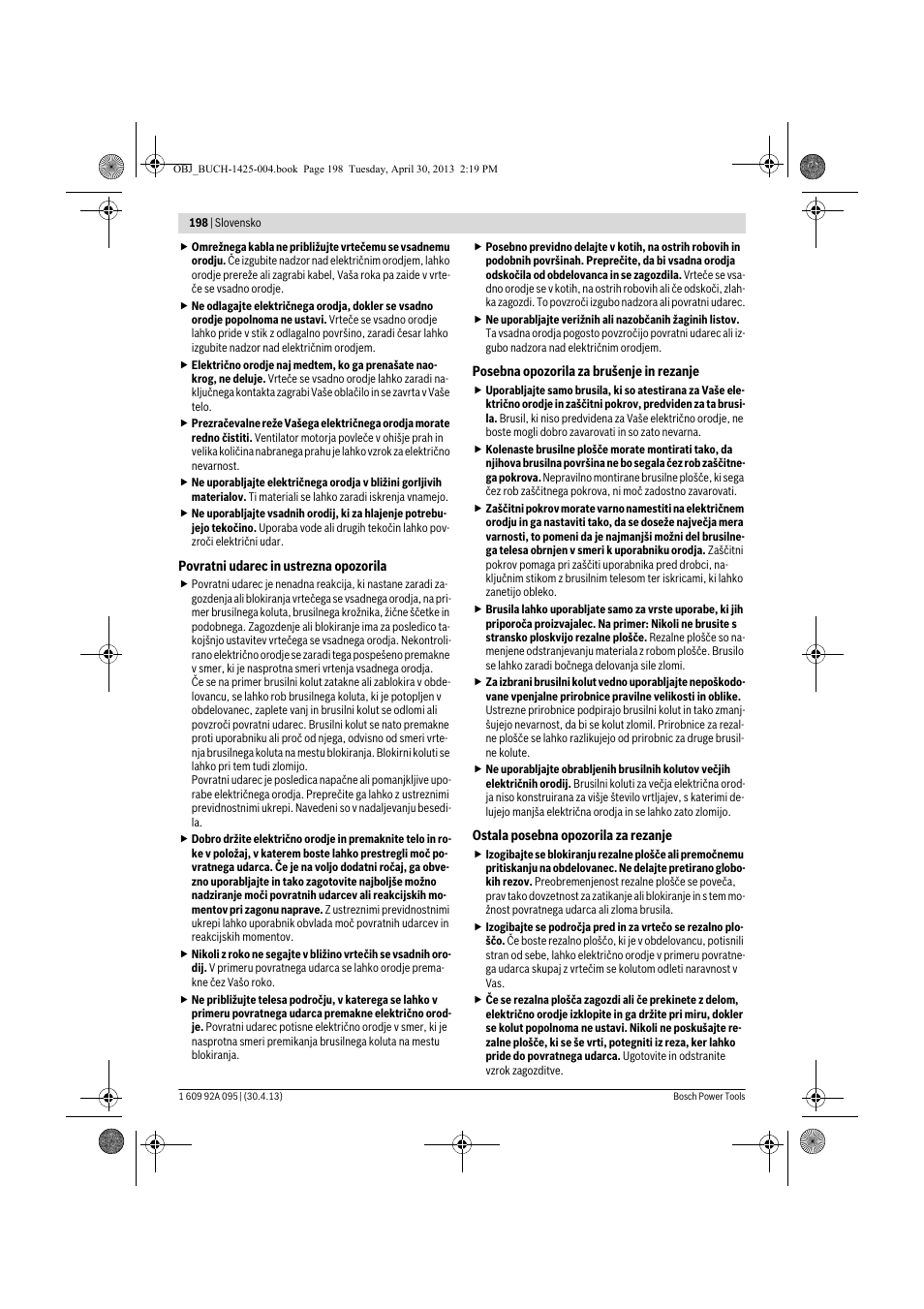 Bosch GWS 9-125 Professional User Manual | Page 198 / 270