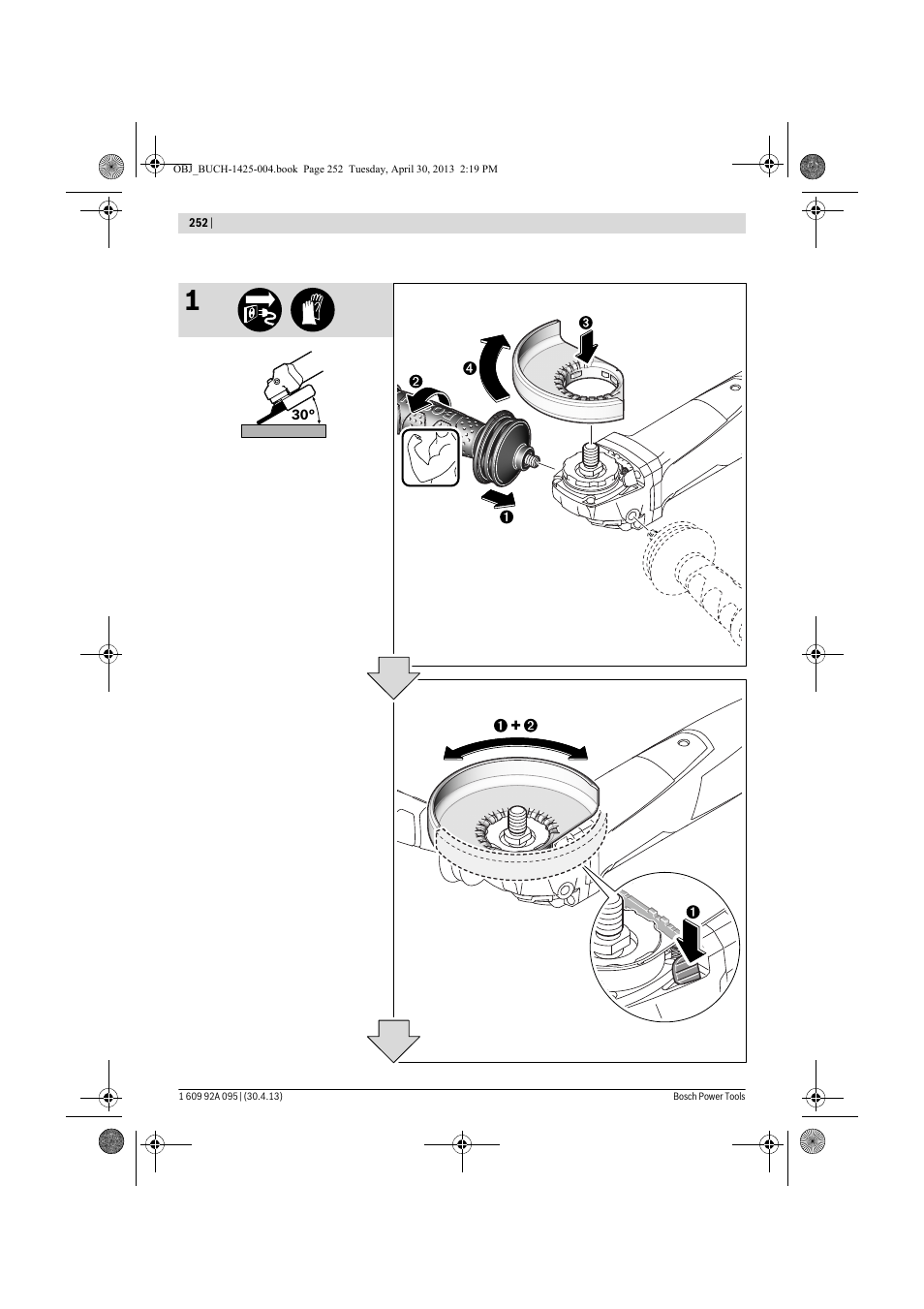 Bosch GWS 9-125 Professional User Manual | Page 252 / 270