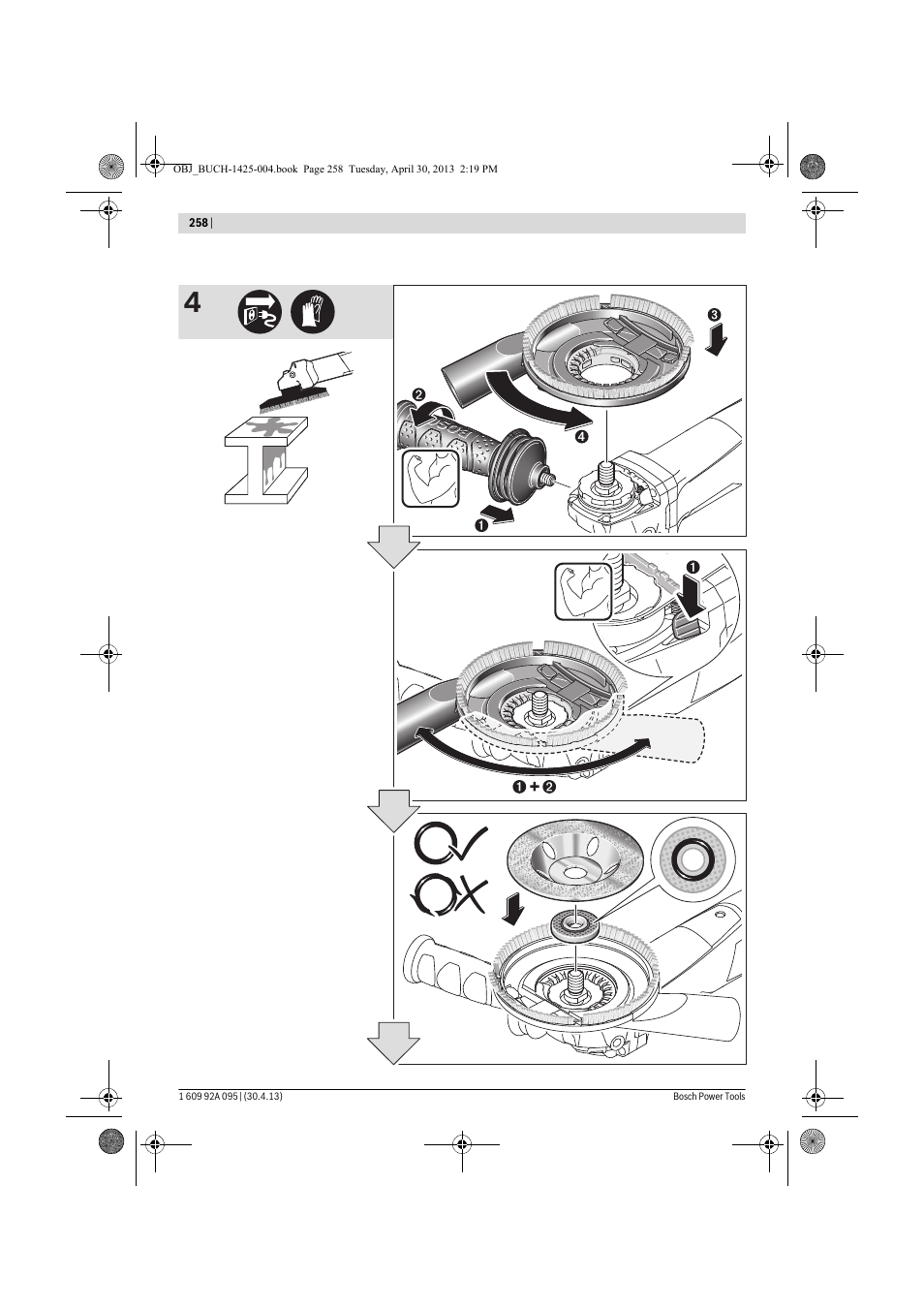 Bosch GWS 9-125 Professional User Manual | Page 258 / 270