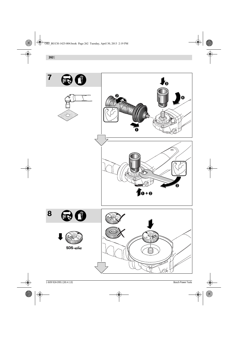 Bosch GWS 9-125 Professional User Manual | Page 262 / 270