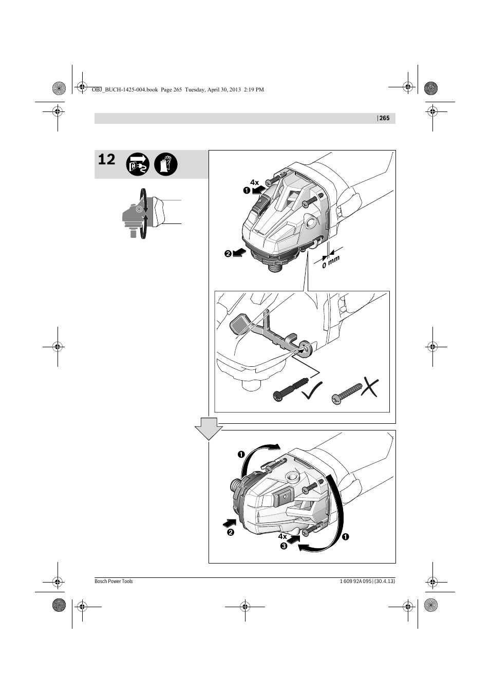 Bosch GWS 9-125 Professional User Manual | Page 265 / 270