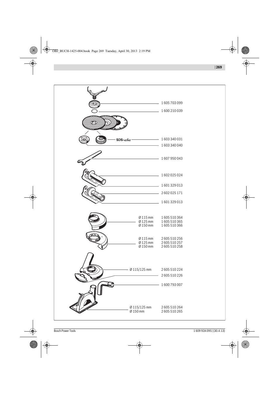 Bosch GWS 9-125 Professional User Manual | Page 269 / 270