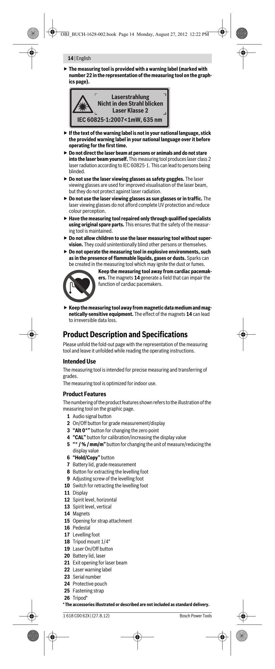 Product description and specifications | Bosch GIM 60 L Professional User Manual | Page 14 / 222