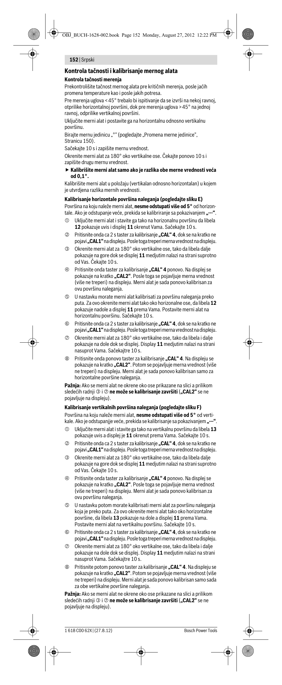 Bosch GIM 60 L Professional User Manual | Page 152 / 222