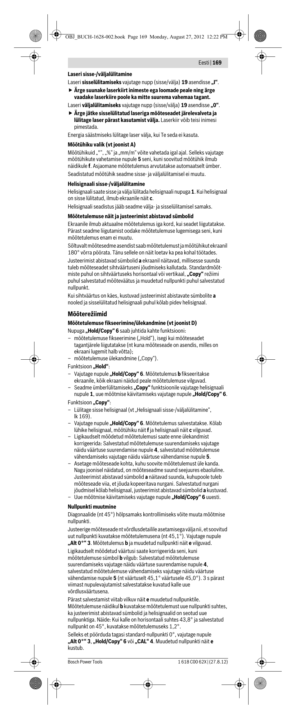 Bosch GIM 60 L Professional User Manual | Page 169 / 222