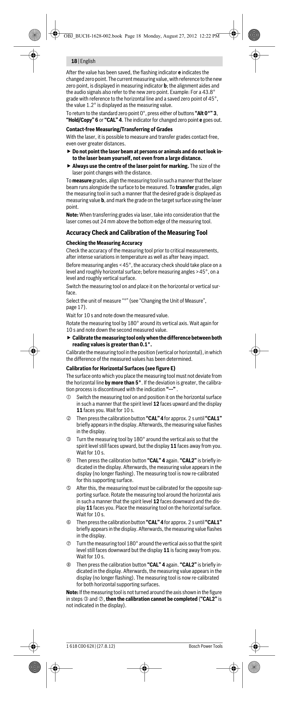 Bosch GIM 60 L Professional User Manual | Page 18 / 222