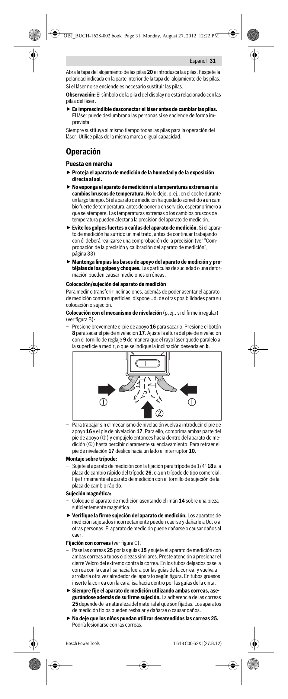 Operación | Bosch GIM 60 L Professional User Manual | Page 31 / 222