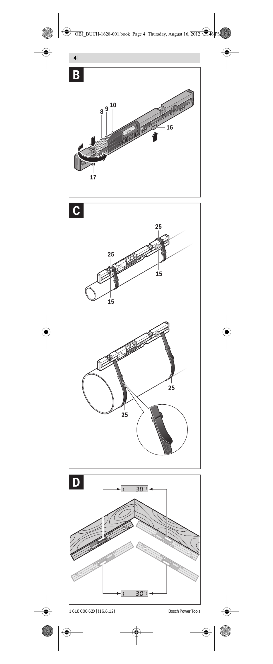 Dc b | Bosch GIM 60 L Professional User Manual | Page 4 / 222