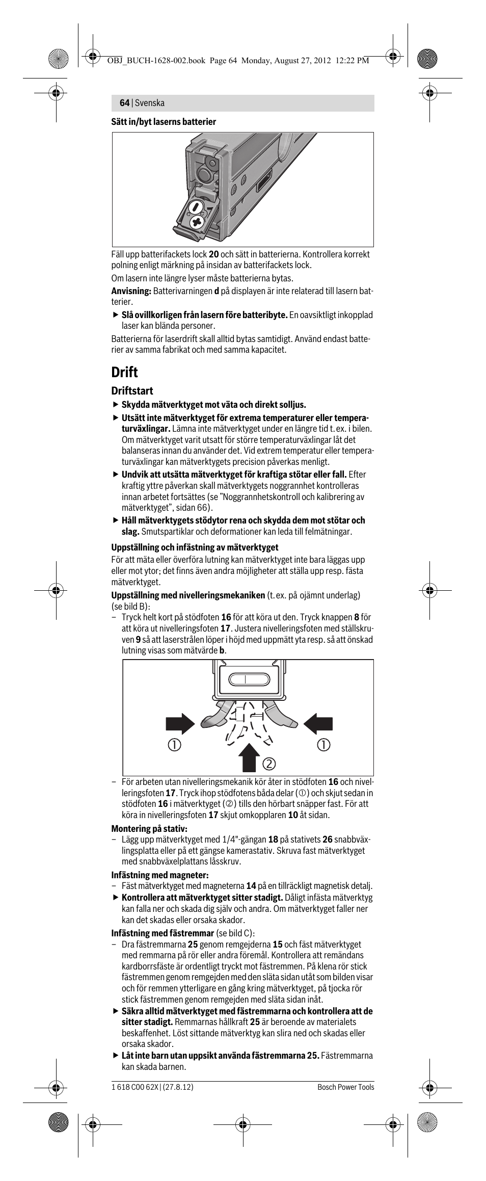 Drift | Bosch GIM 60 L Professional User Manual | Page 64 / 222