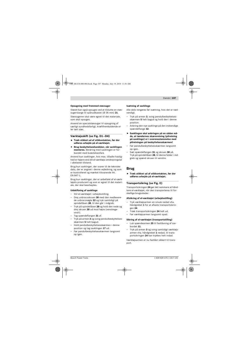 Brug | Bosch PCM 7 User Manual | Page 107 / 346