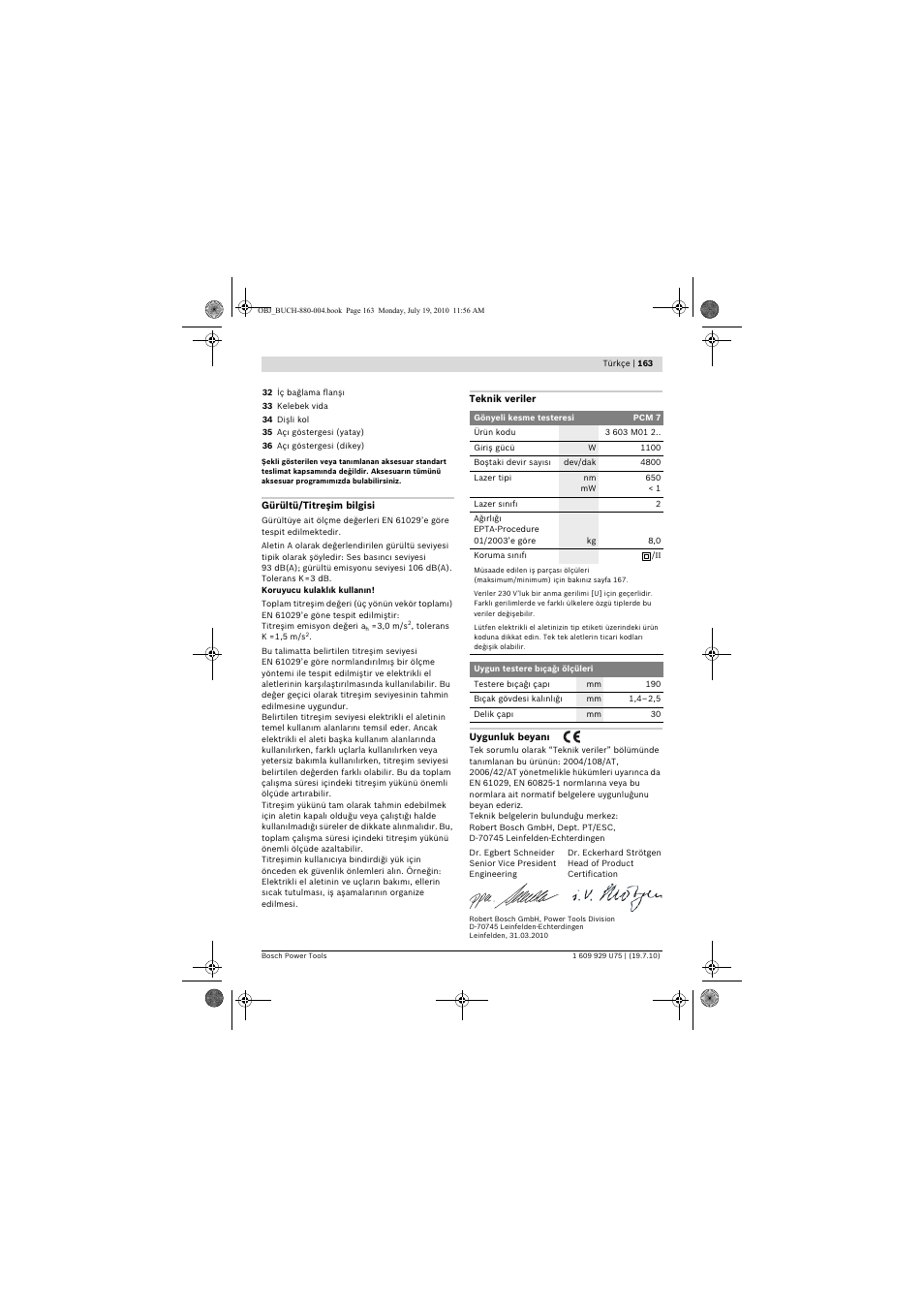 Bosch PCM 7 User Manual | Page 163 / 346