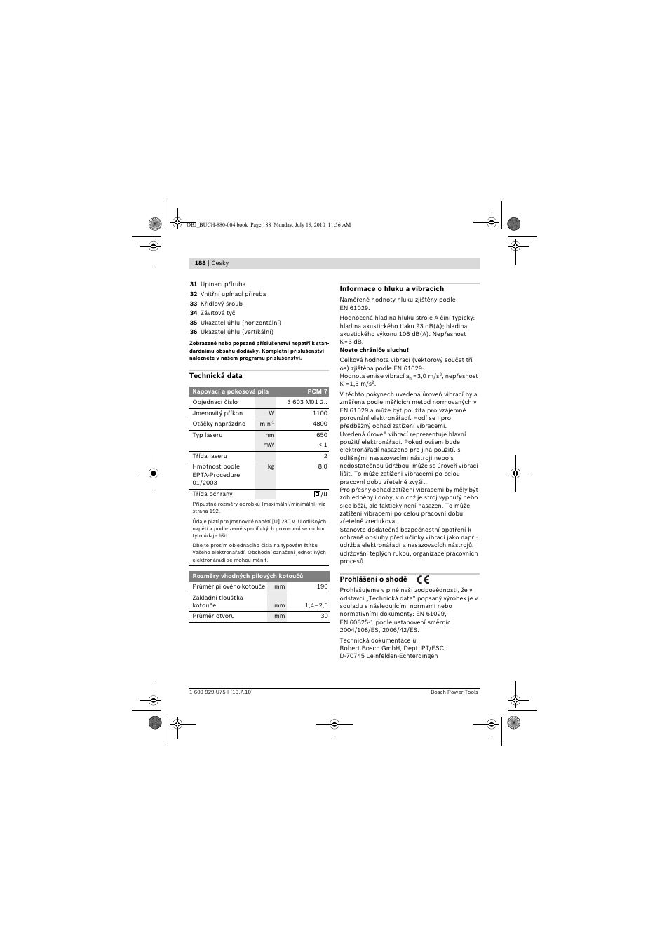 Bosch PCM 7 User Manual | Page 188 / 346