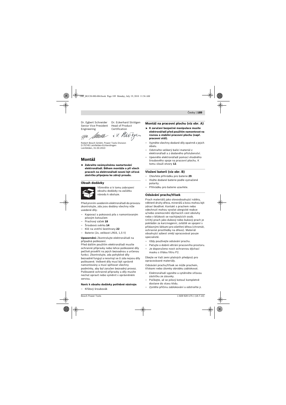 Montáž | Bosch PCM 7 User Manual | Page 189 / 346