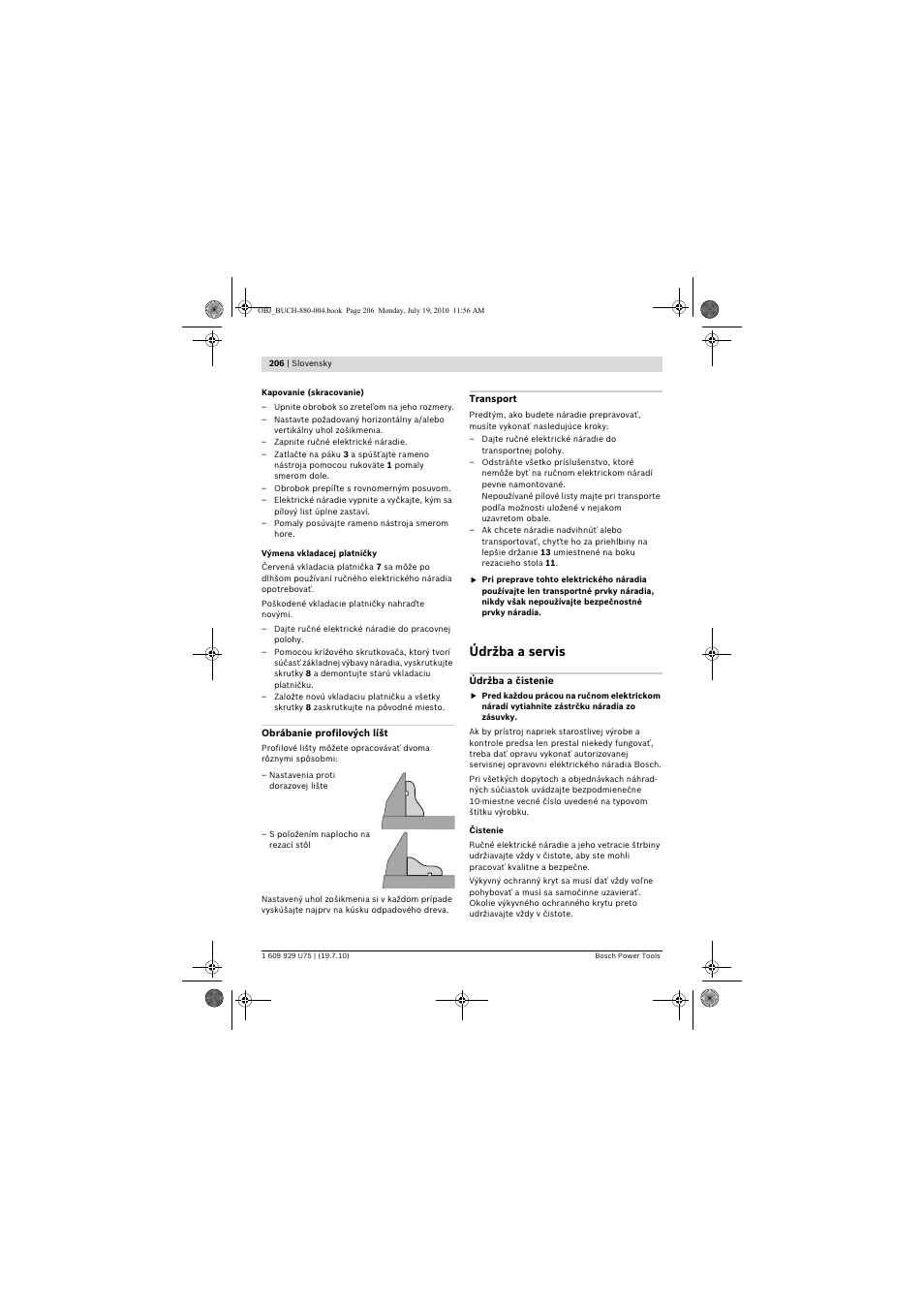 Údržba a servis | Bosch PCM 7 User Manual | Page 206 / 346