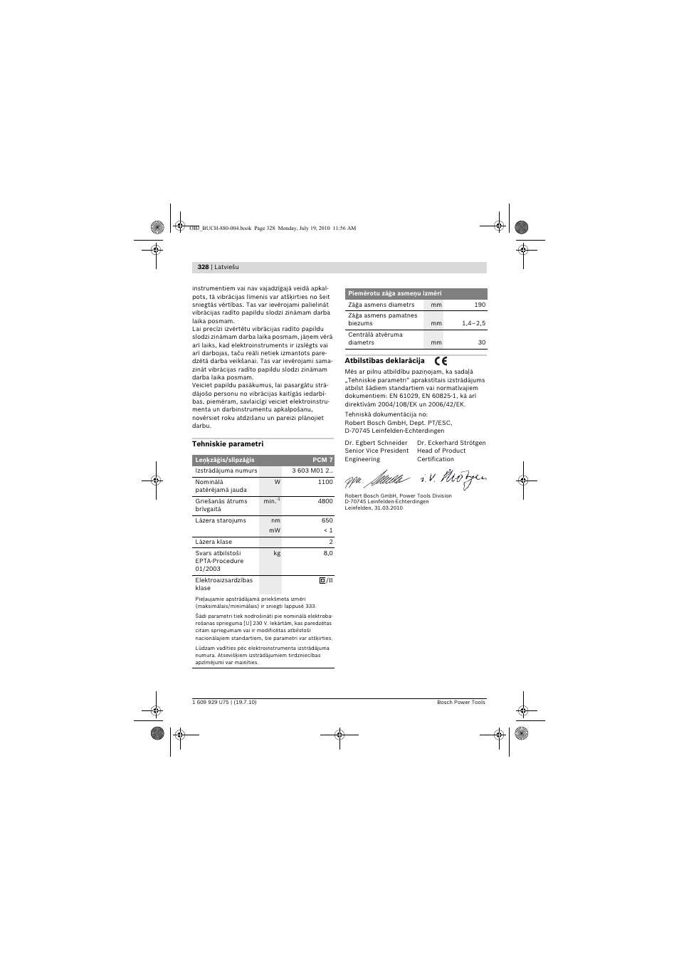 Bosch PCM 7 User Manual | Page 328 / 346