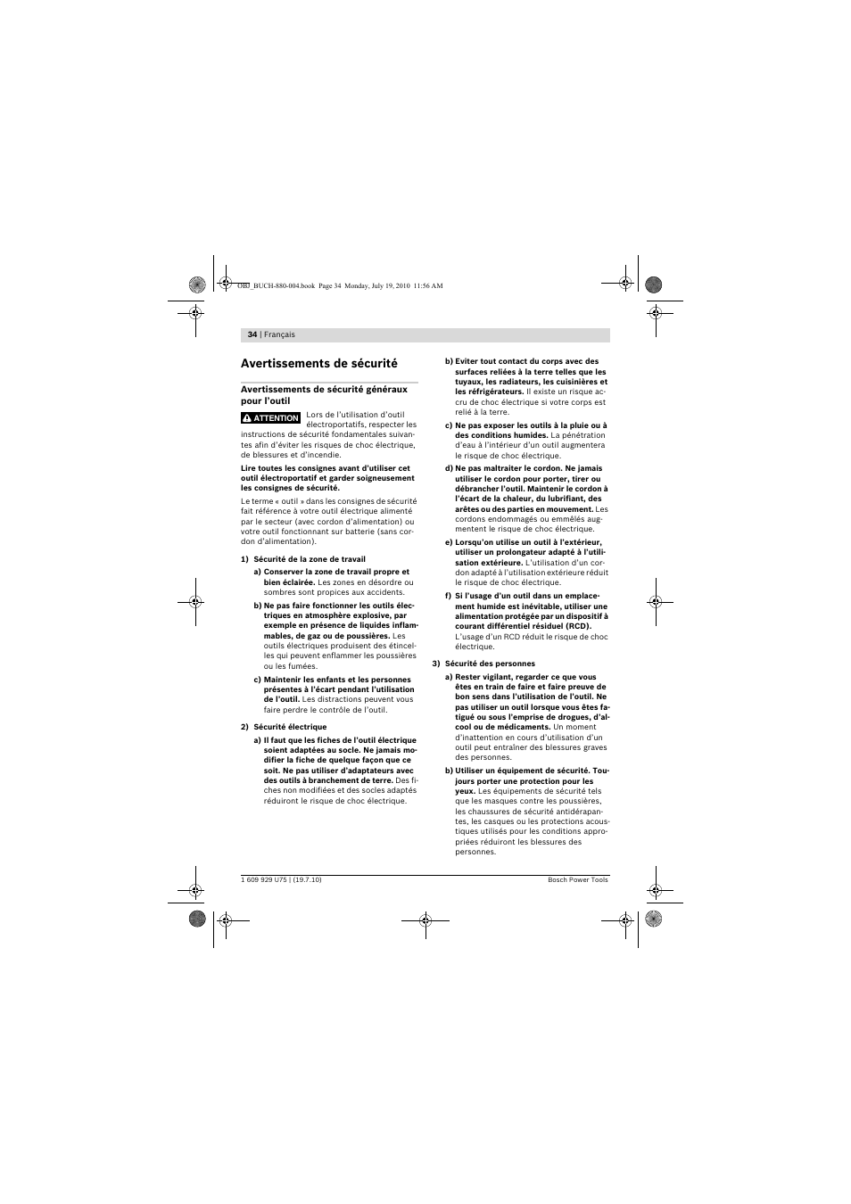 Avertissements de sécurité | Bosch PCM 7 User Manual | Page 34 / 346