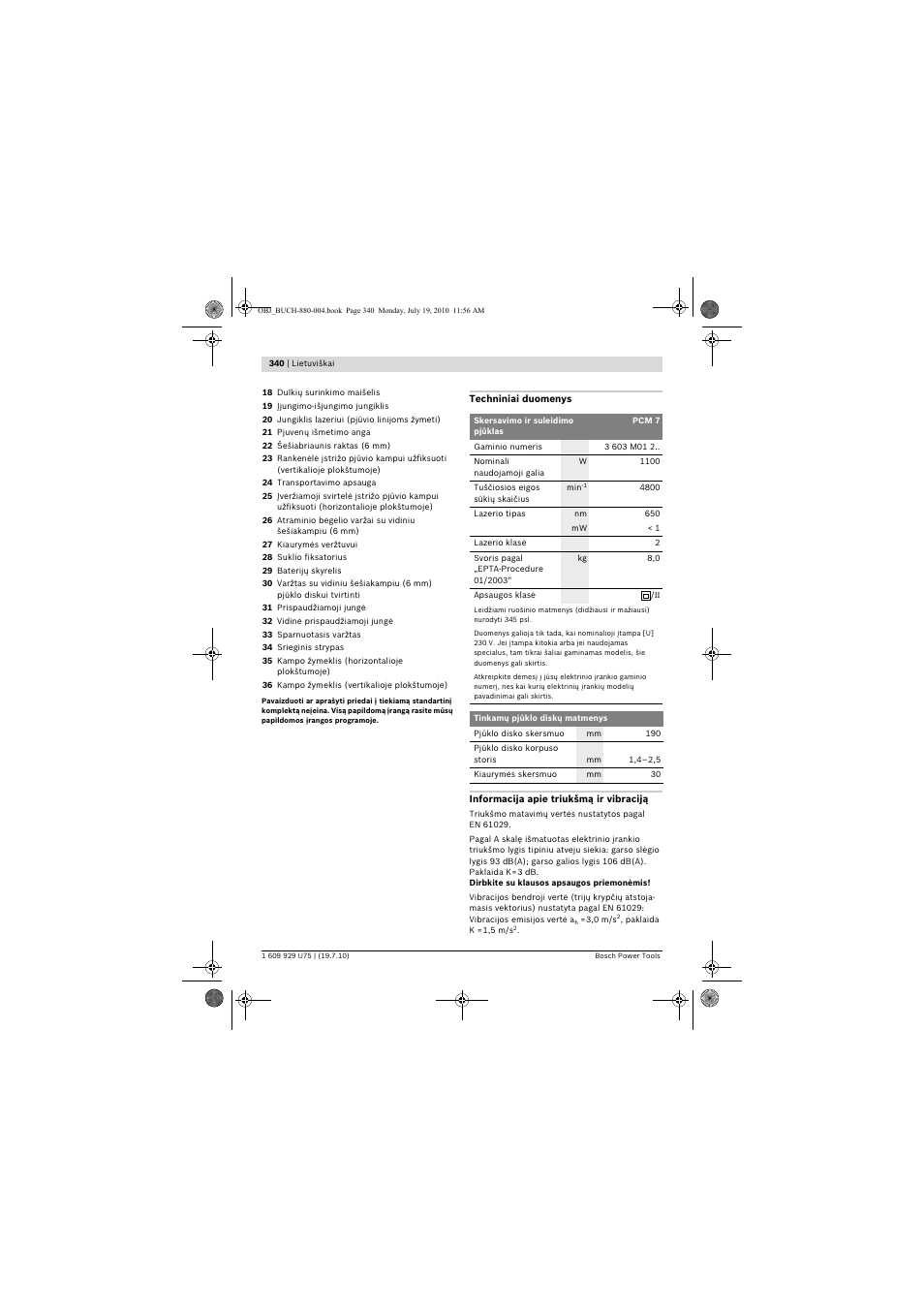 Bosch PCM 7 User Manual | Page 340 / 346