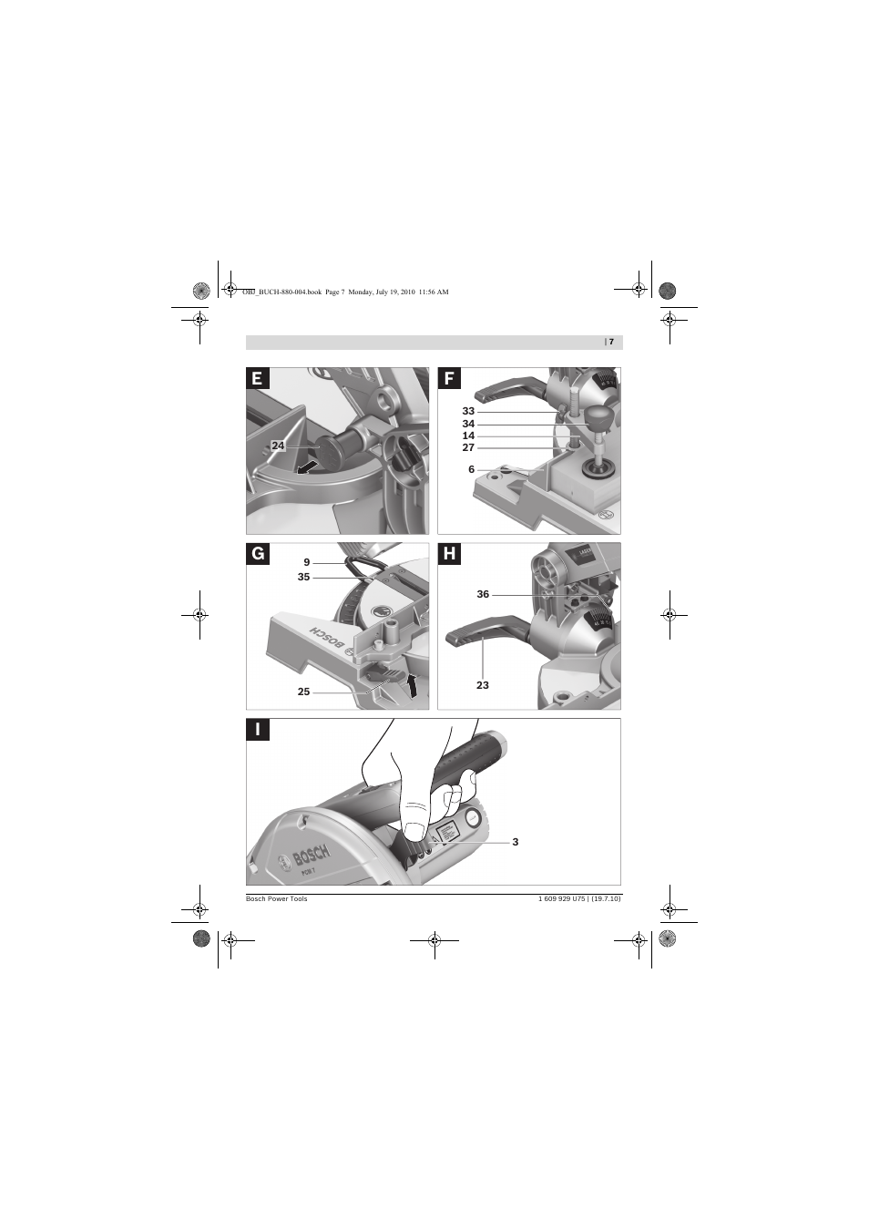 Ef g h i | Bosch PCM 7 User Manual | Page 7 / 346