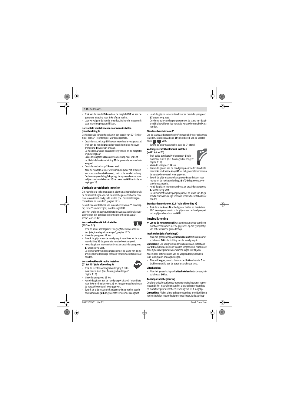 Bosch GCM 12 GDL Professional User Manual | Page 118 / 456